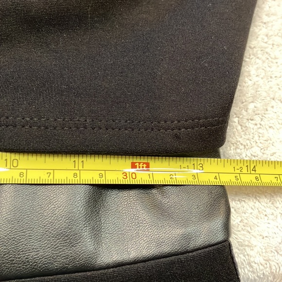 Bailey 44 little black dress with faux leather waist detail mesh back - Picture 8 of 13